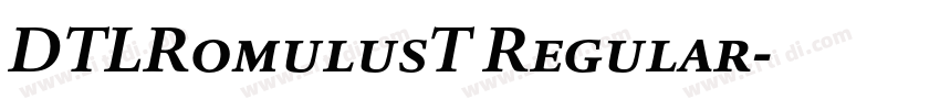 DTLRomulusT Regular字体转换